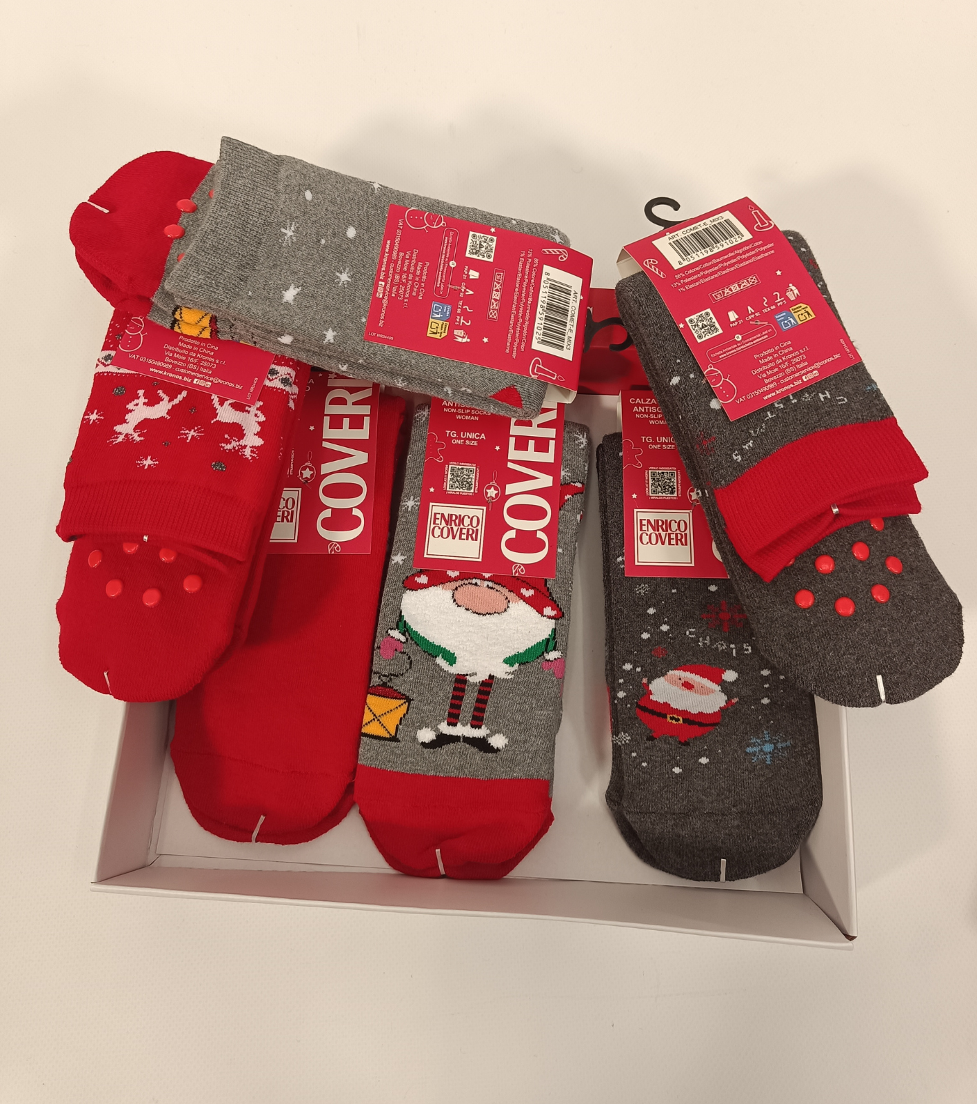 DÁMSKÉ ABS VÁNOČNÍ PONOŽKY KOMETA VÁNOCE Tellini S.R.L. Velkoobchodní oblečení